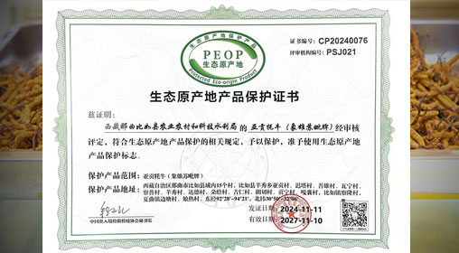 德耀娜秀 奮進比如║熱烈祝賀！比如縣“亞貢牦?！比脒x農(nóng)業(yè)農(nóng)村部全國名特優(yōu)新農(nóng)產(chǎn)品名錄